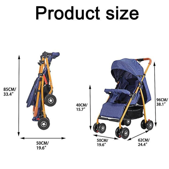 Missbaby™ Adjustable Baby Stroller For Infant and Toddlers