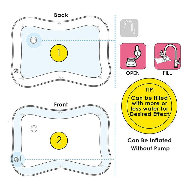 Inflatable Baby Water Play Mat - Sensory Development & Muscle Growth Aid