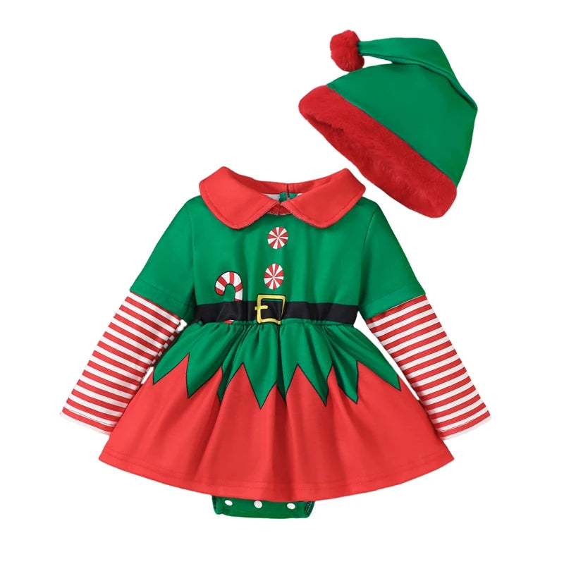 Snuggish Baby Girls Elf Costume Outfit