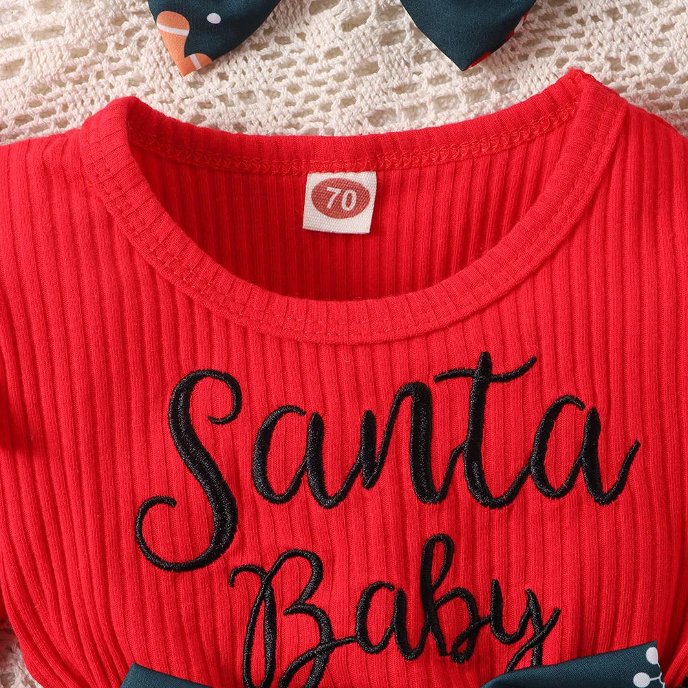 Snuggish Infant Baby Girls Christmas Bodysuit