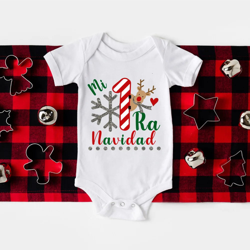 Snuggish My First Christmas Spanish Baby Romper