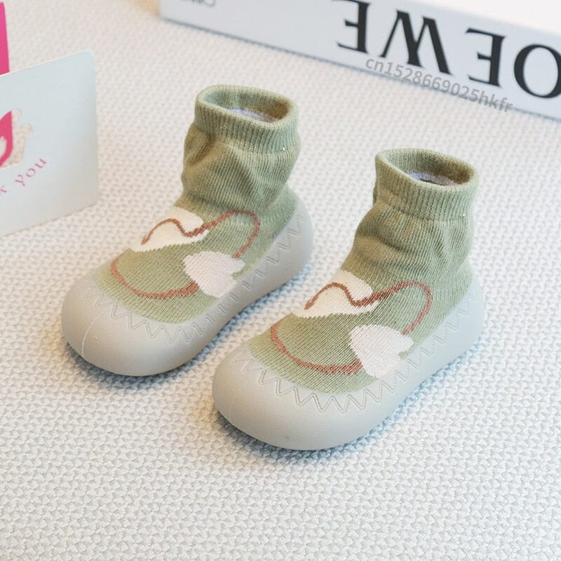 Animal-Face Baby Sock Shoes for First Walkers