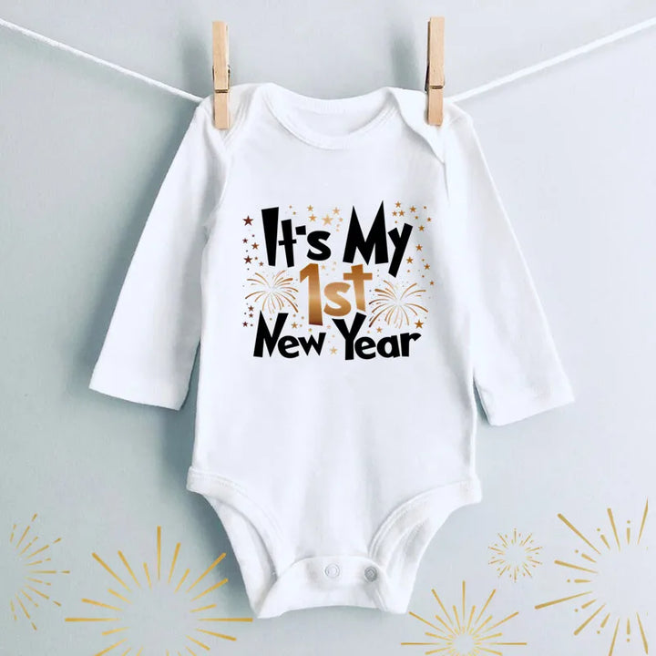 Snuggish It Is My 1st New Year Baby Romper