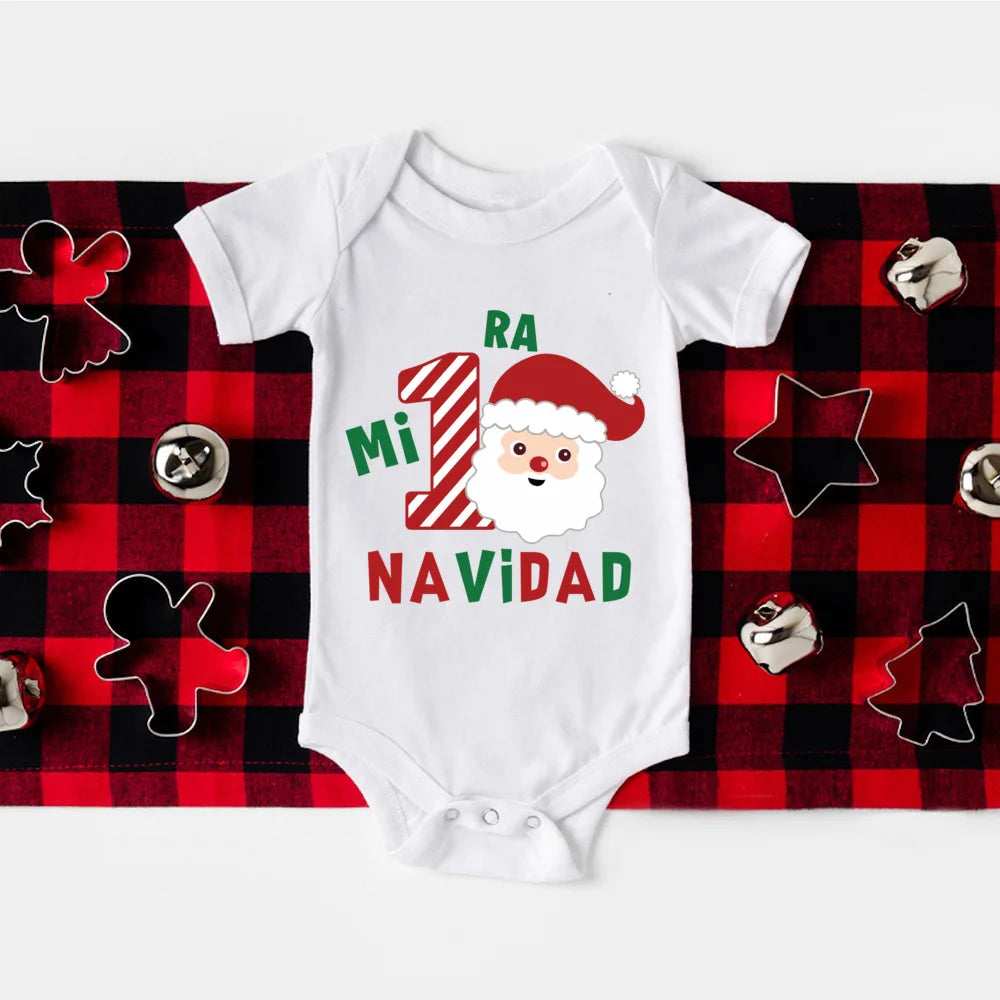 Snuggish My First Christmas Spanish Baby Romper