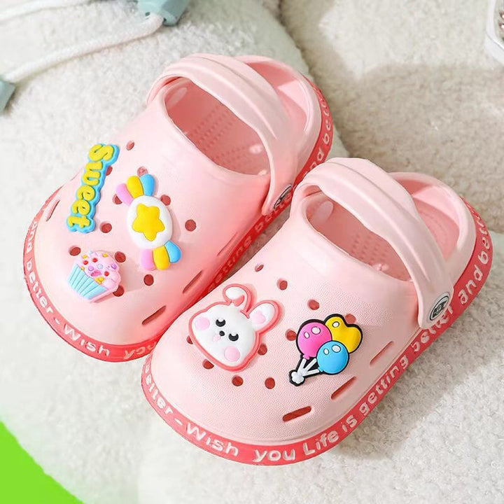 Baby Clogs with Bear-Duck Animal Stickers