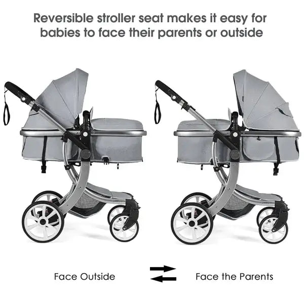 BabyJoy 2 in 1 Convertible Baby Stroller