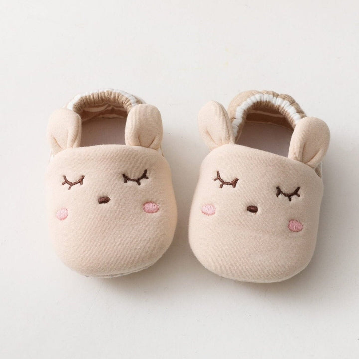 Newborn Winter Booties with Cartoon Animal Pattern