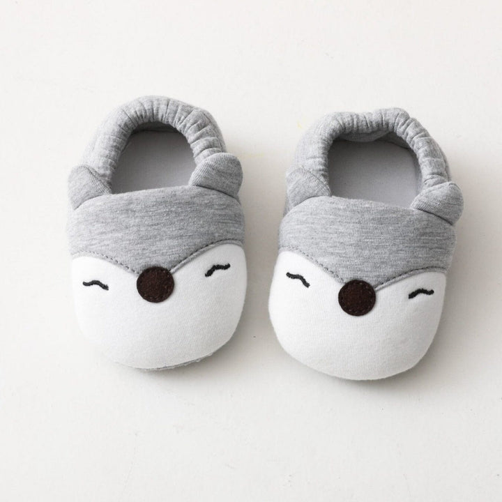 Newborn Winter Booties with Cartoon Animal Pattern