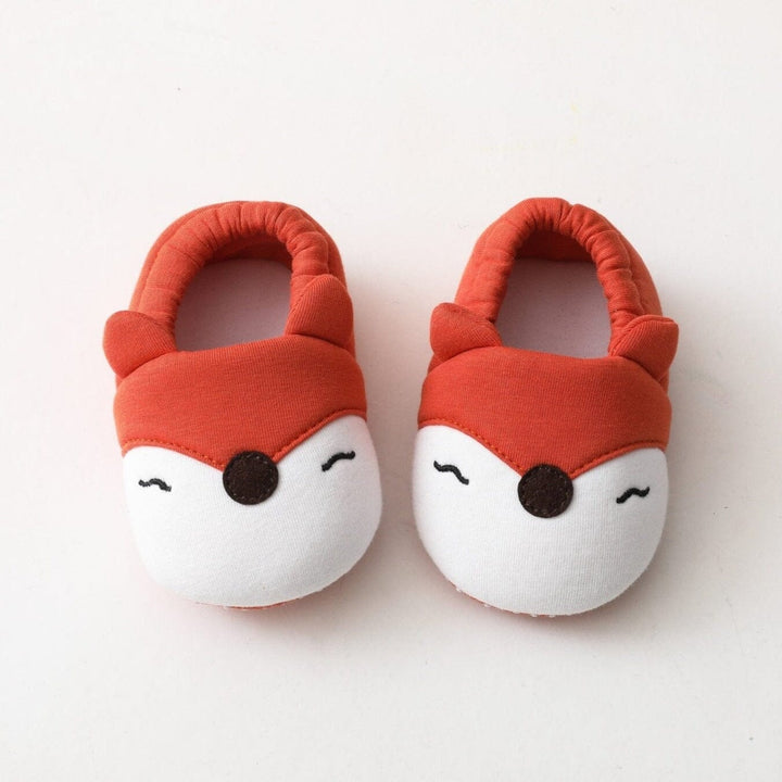 Newborn Winter Booties with Cartoon Animal Pattern