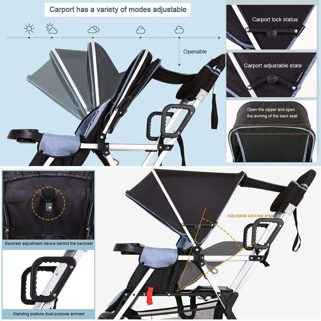 cynebaby™ Baby Stroller For 2 babies