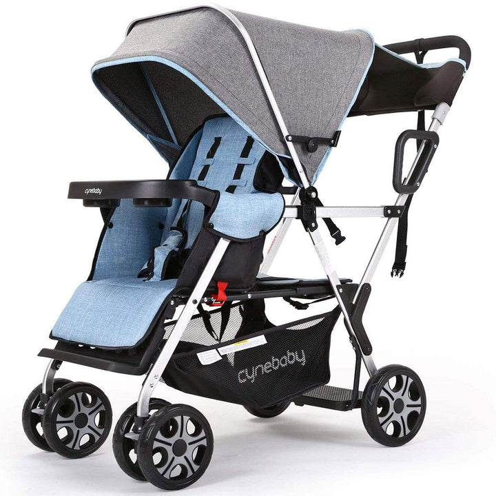 cynebaby™ Baby Stroller For 2 babies - Grey