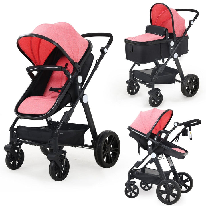 CyneBaby High-view Baby Stroller With Reversible Cradle