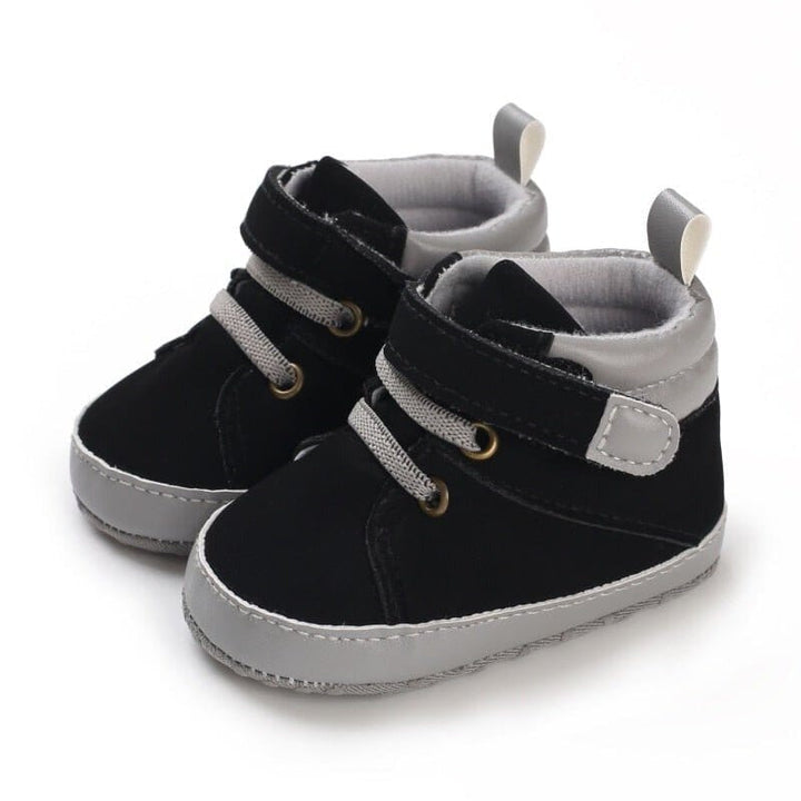 High Top Hook-and-Loop Strap Baby Sneakers