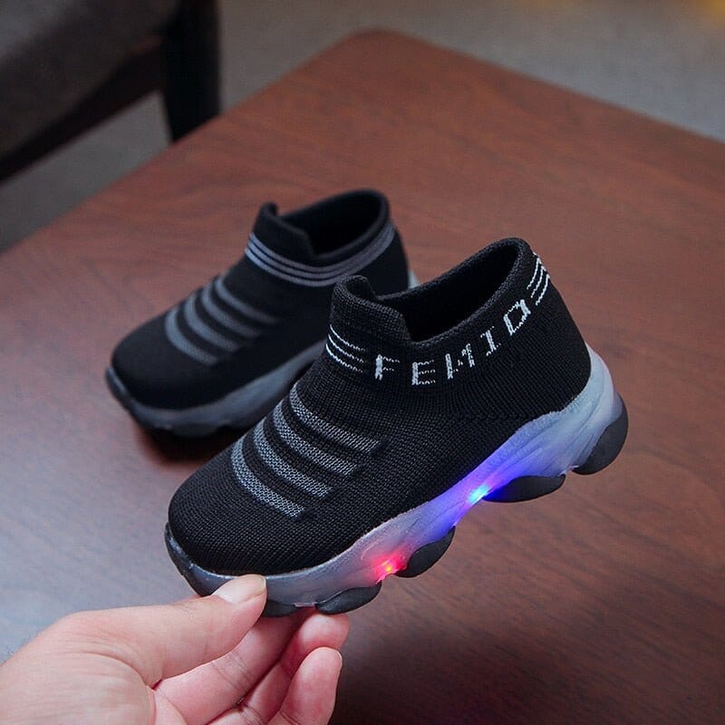 Kids LED Luminous Mesh Sneakers