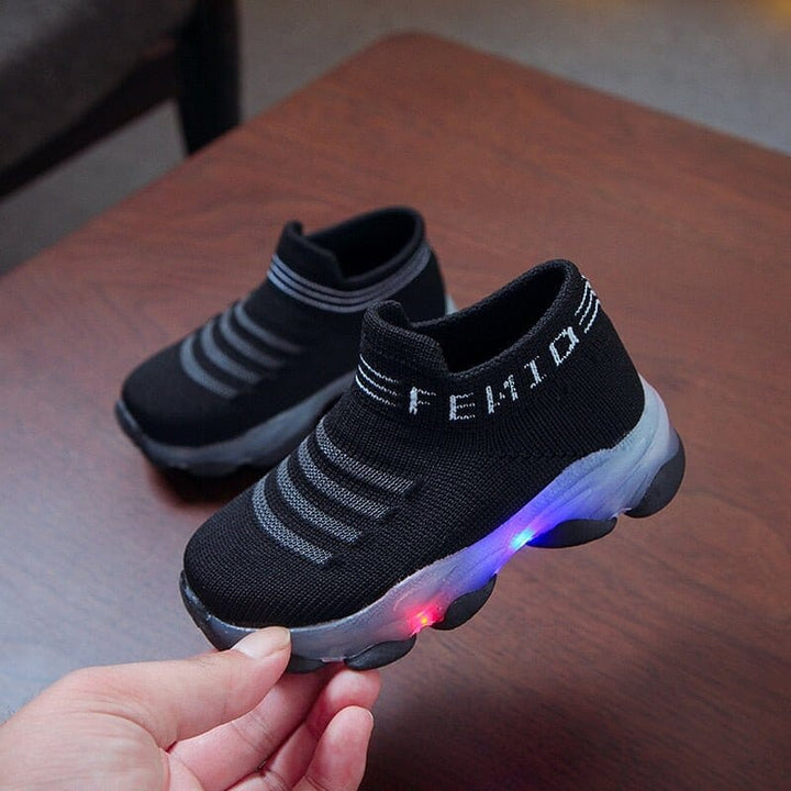 Kids LED Luminous Mesh Sneakers