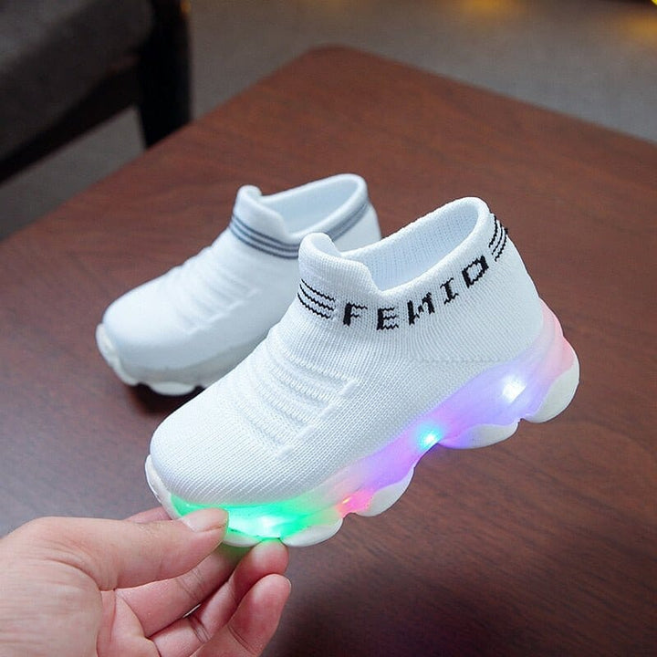 Kids LED Luminous Mesh Sneakers