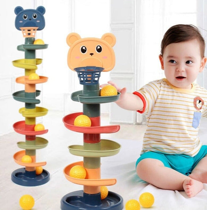 Rolling Ball Pile Tower For Kids