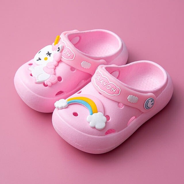 Unicorn & Rainbow Kids Clogs